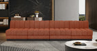 Quinn Chenille Fabric Sofa Cognac - 124Cognac-S128 - Vega Furniture