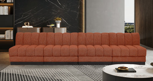 Quinn Chenille Fabric Sofa Cognac - 124Cognac-S128 - Vega Furniture