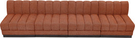 Quinn Chenille Fabric Sofa Cognac - 124Cognac-S128 - Vega Furniture