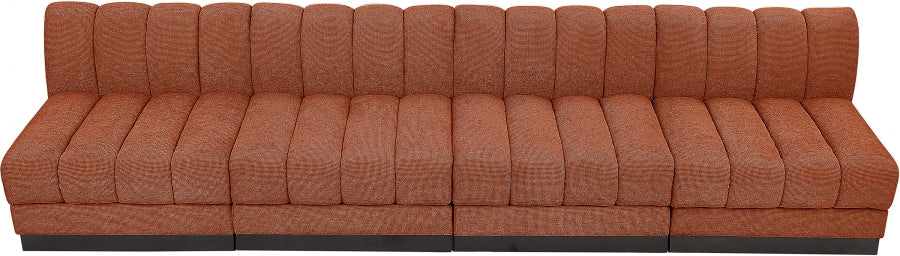 Quinn Chenille Fabric Sofa Cognac - 124Cognac-S128 - Vega Furniture