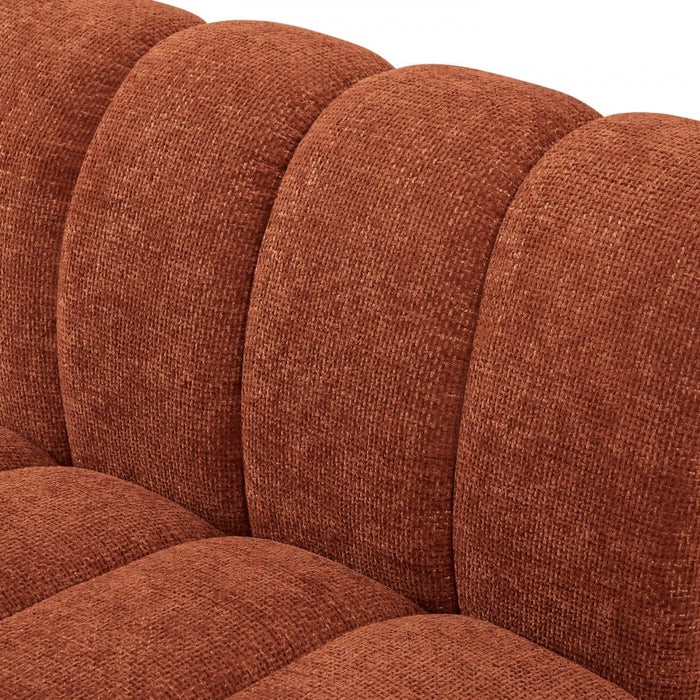 Quinn Chenille Fabric Sofa Cognac - 124Cognac-S133 - Vega Furniture