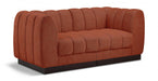 Quinn Chenille Fabric Sofa Cognac - 124Cognac-S69 - Vega Furniture