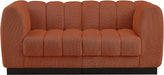 Quinn Chenille Fabric Sofa Cognac - 124Cognac-S69 - Vega Furniture