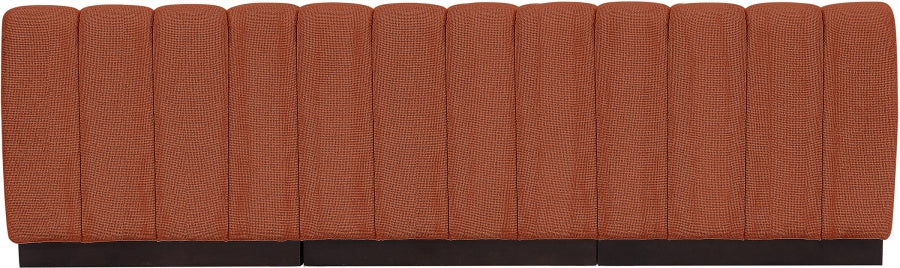 Quinn Chenille Fabric Sofa Cognac - 124Cognac-S96 - Vega Furniture