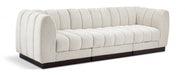 Quinn Chenille Fabric Sofa Cream - 124Cream-S101 - Vega Furniture