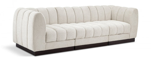 Quinn Chenille Fabric Sofa Cream - 124Cream-S101 - Vega Furniture