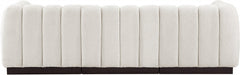 Quinn Chenille Fabric Sofa Cream - 124Cream-S101 - Vega Furniture