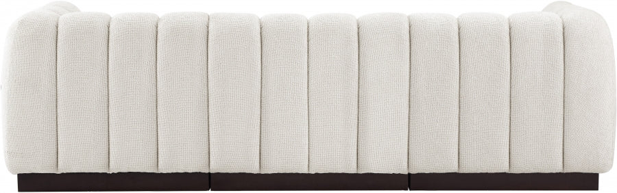 Quinn Chenille Fabric Sofa Cream - 124Cream-S101 - Vega Furniture