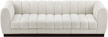 Quinn Chenille Fabric Sofa Cream - 124Cream-S101 - Vega Furniture