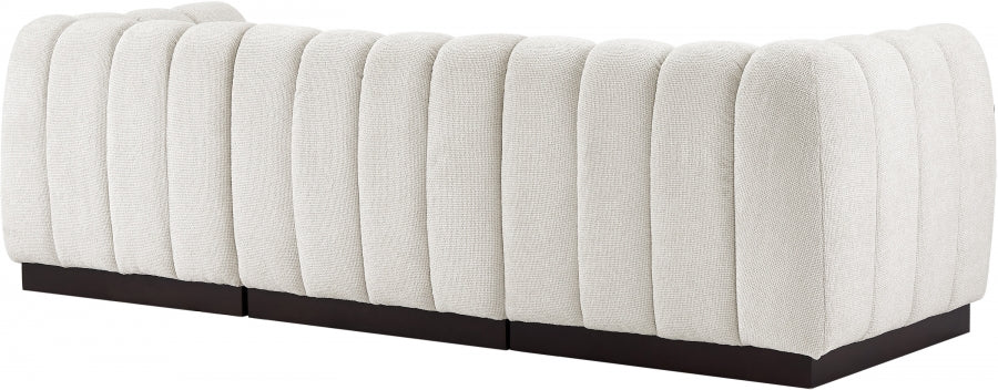 Quinn Chenille Fabric Sofa Cream - 124Cream-S101 - Vega Furniture