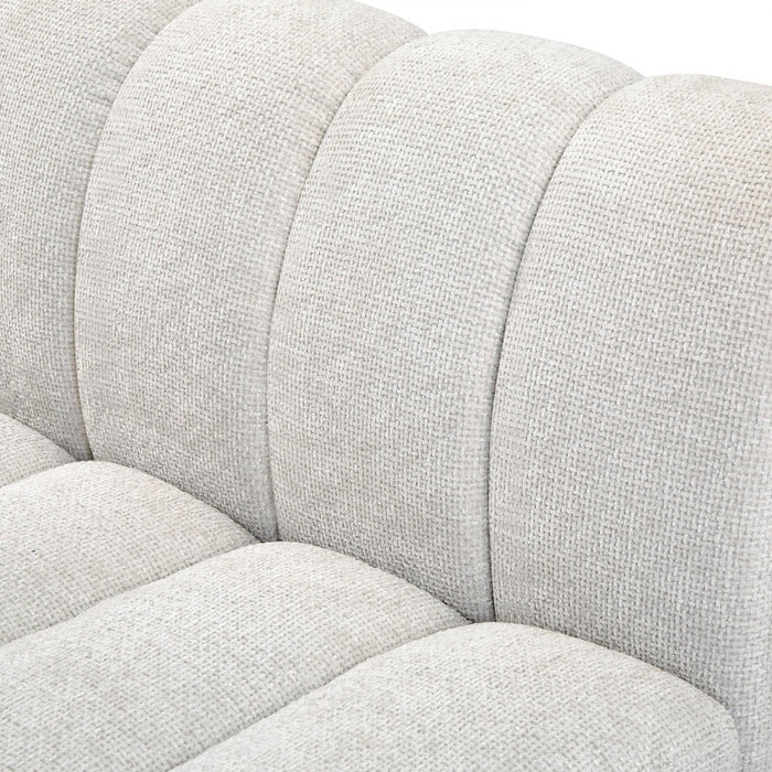 Quinn Chenille Fabric Sofa Cream - 124Cream-S101 - Vega Furniture