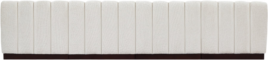 Quinn Chenille Fabric Sofa Cream - 124Cream-S128 - Vega Furniture