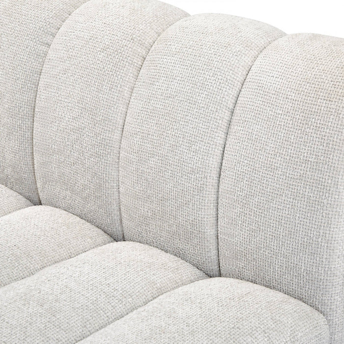 Quinn Chenille Fabric Sofa Cream - 124Cream-S133 - Vega Furniture