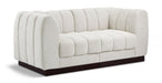 Quinn Chenille Fabric Sofa Cream - 124Cream-S69 - Vega Furniture