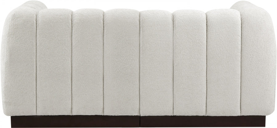 Quinn Chenille Fabric Sofa Cream - 124Cream-S69 - Vega Furniture