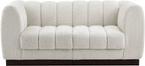 Quinn Chenille Fabric Sofa Cream - 124Cream-S69 - Vega Furniture