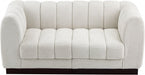 Quinn Chenille Fabric Sofa Cream - 124Cream-S69 - Vega Furniture