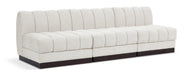 Quinn Chenille Fabric Sofa Cream - 124Cream-S96 - Vega Furniture