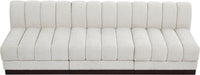 Quinn Chenille Fabric Sofa Cream - 124Cream-S96 - Vega Furniture