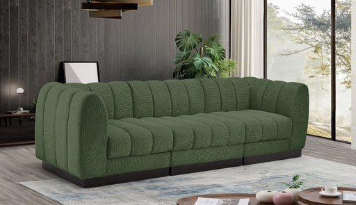 Quinn Chenille Fabric Sofa Green - 124Green-S101 - Vega Furniture