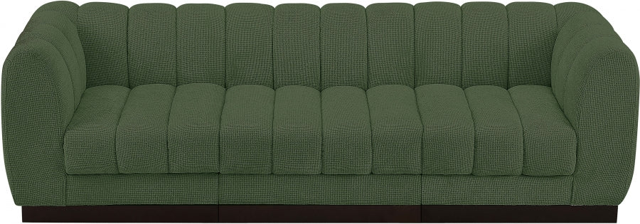 Quinn Chenille Fabric Sofa Green - 124Green-S101 - Vega Furniture