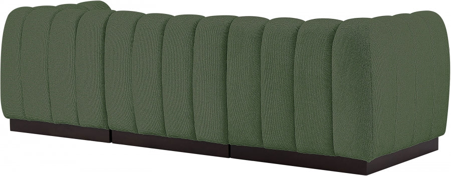 Quinn Chenille Fabric Sofa Green - 124Green-S101 - Vega Furniture