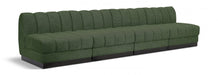 Quinn Chenille Fabric Sofa Green - 124Green-S128 - Vega Furniture