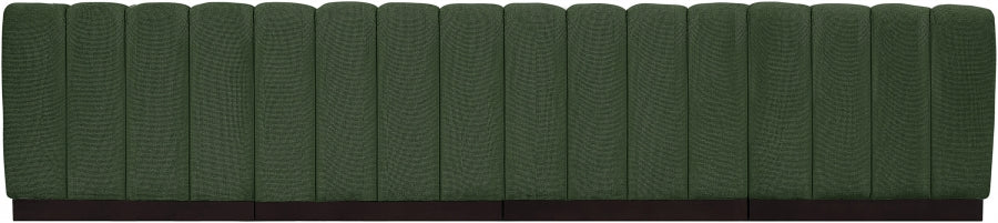 Quinn Chenille Fabric Sofa Green - 124Green-S128 - Vega Furniture