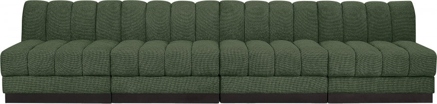 Quinn Chenille Fabric Sofa Green - 124Green-S128 - Vega Furniture