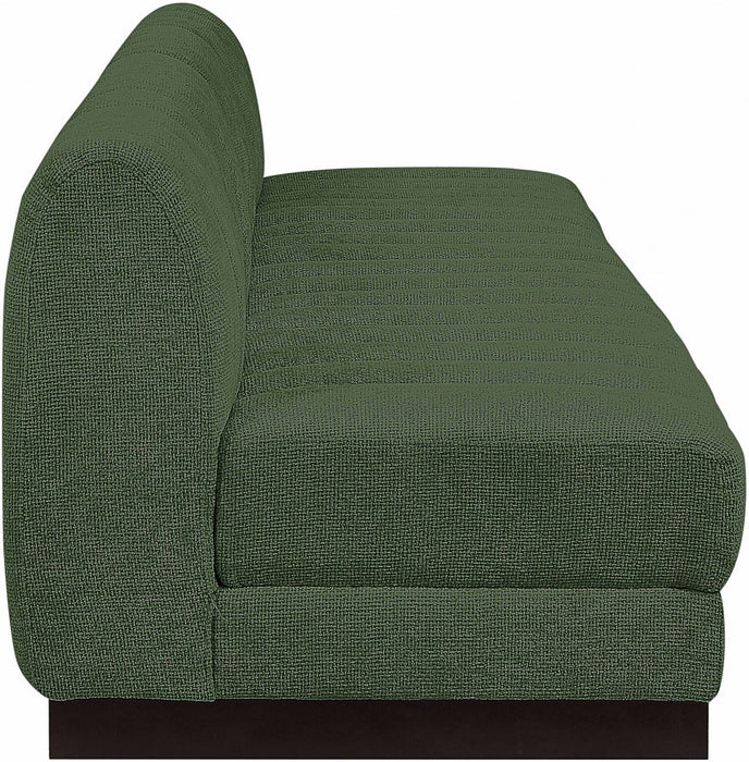 Quinn Chenille Fabric Sofa Green - 124Green-S128 - Vega Furniture