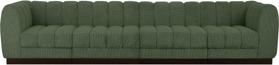 Quinn Chenille Fabric Sofa Green - 124Green-S133 - Vega Furniture