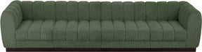 Quinn Chenille Fabric Sofa Green - 124Green-S133 - Vega Furniture