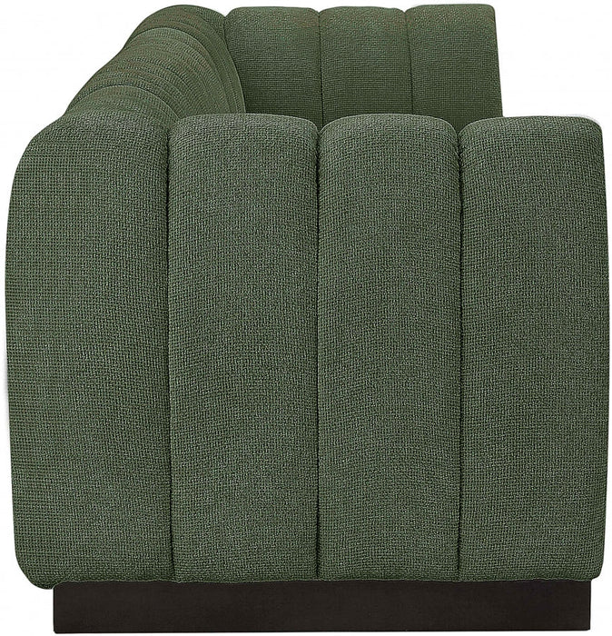 Quinn Chenille Fabric Sofa Green - 124Green-S133 - Vega Furniture