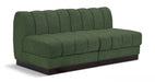 Quinn Chenille Fabric Sofa Green - 124Green-S64 - Vega Furniture