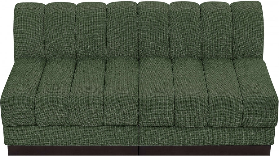 Quinn Chenille Fabric Sofa Green - 124Green-S64 - Vega Furniture