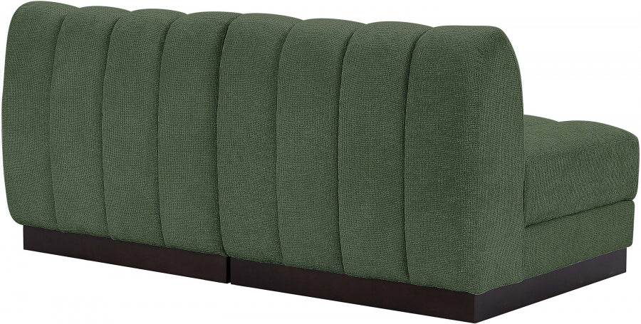Quinn Chenille Fabric Sofa Green - 124Green-S64 - Vega Furniture