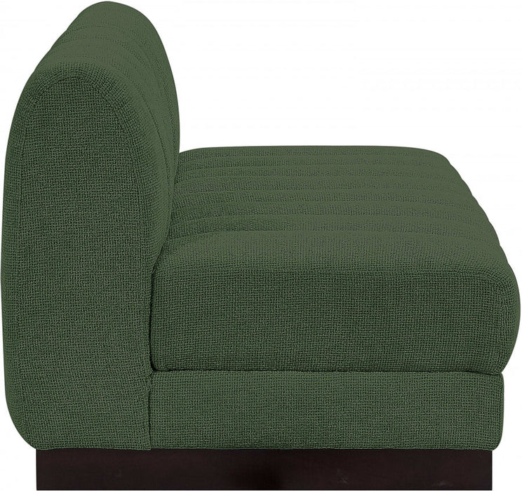 Quinn Chenille Fabric Sofa Green - 124Green-S64 - Vega Furniture