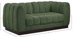 Quinn Chenille Fabric Sofa Green - 124Green-S69 - Vega Furniture