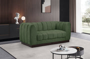 Quinn Chenille Fabric Sofa Green - 124Green-S69 - Vega Furniture