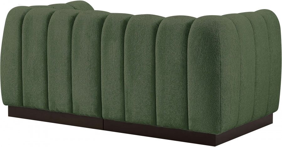 Quinn Chenille Fabric Sofa Green - 124Green-S69 - Vega Furniture