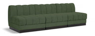 Quinn Chenille Fabric Sofa Green - 124Green-S96 - Vega Furniture