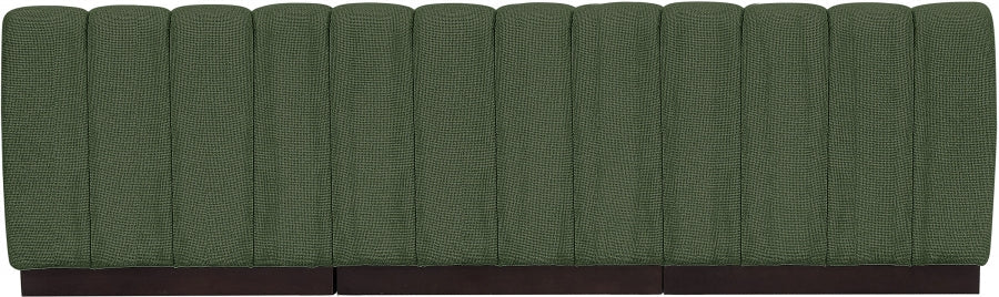 Quinn Chenille Fabric Sofa Green - 124Green-S96 - Vega Furniture