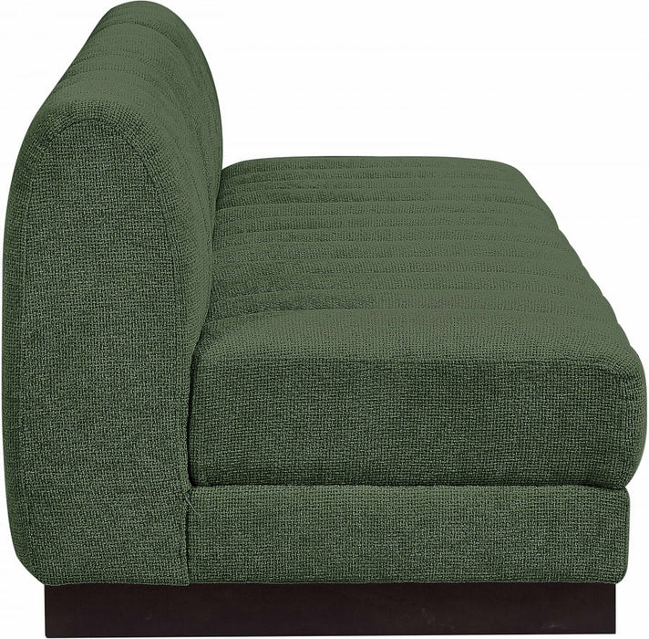 Quinn Chenille Fabric Sofa Green - 124Green-S96 - Vega Furniture