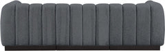 Quinn Chenille Fabric Sofa Grey - 124Grey-S101 - Vega Furniture