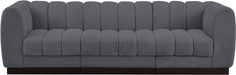 Quinn Chenille Fabric Sofa Grey - 124Grey-S101 - Vega Furniture