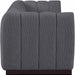 Quinn Chenille Fabric Sofa Grey - 124Grey-S101 - Vega Furniture