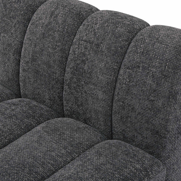 Quinn Chenille Fabric Sofa Grey - 124Grey-S101 - Vega Furniture