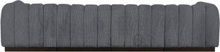 Quinn Chenille Fabric Sofa Grey - 124Grey-S133 - Vega Furniture