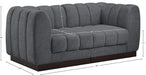 Quinn Chenille Fabric Sofa Grey - 124Grey-S69 - Vega Furniture