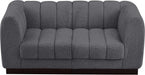 Quinn Chenille Fabric Sofa Grey - 124Grey-S69 - Vega Furniture